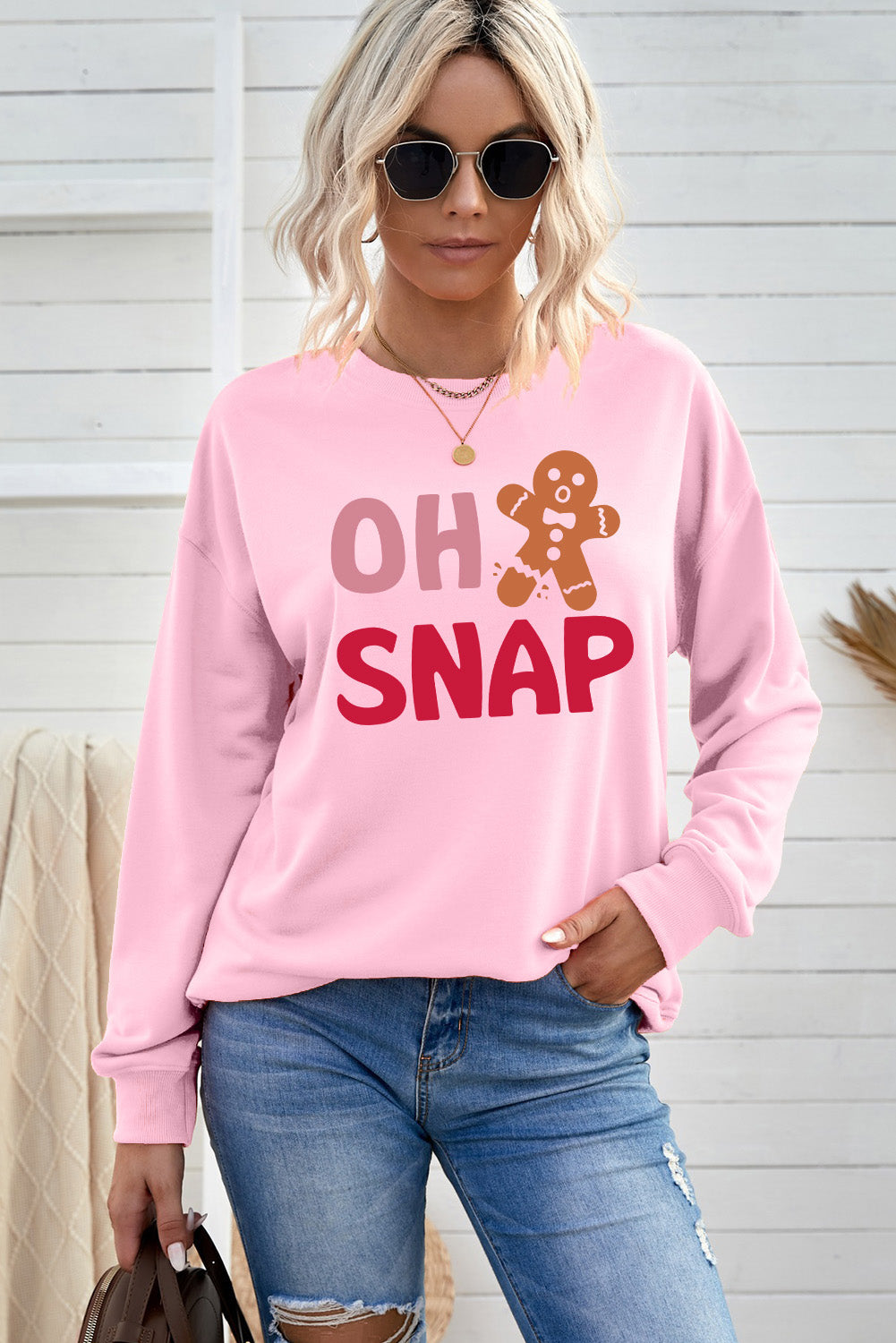 OH SNAP Gingerbread Graphic Sweatshirt