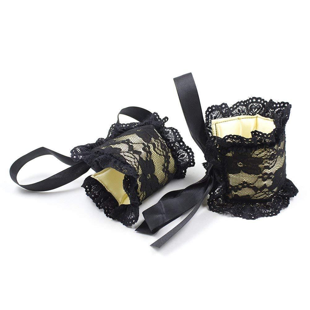 Lace Dreams Blindfold & Cuffs Set - Puppy's Aesthetics
