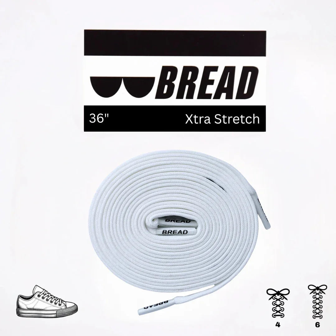 Soft Cloud White Elastic Shoelaces - Puppy's Aesthetics