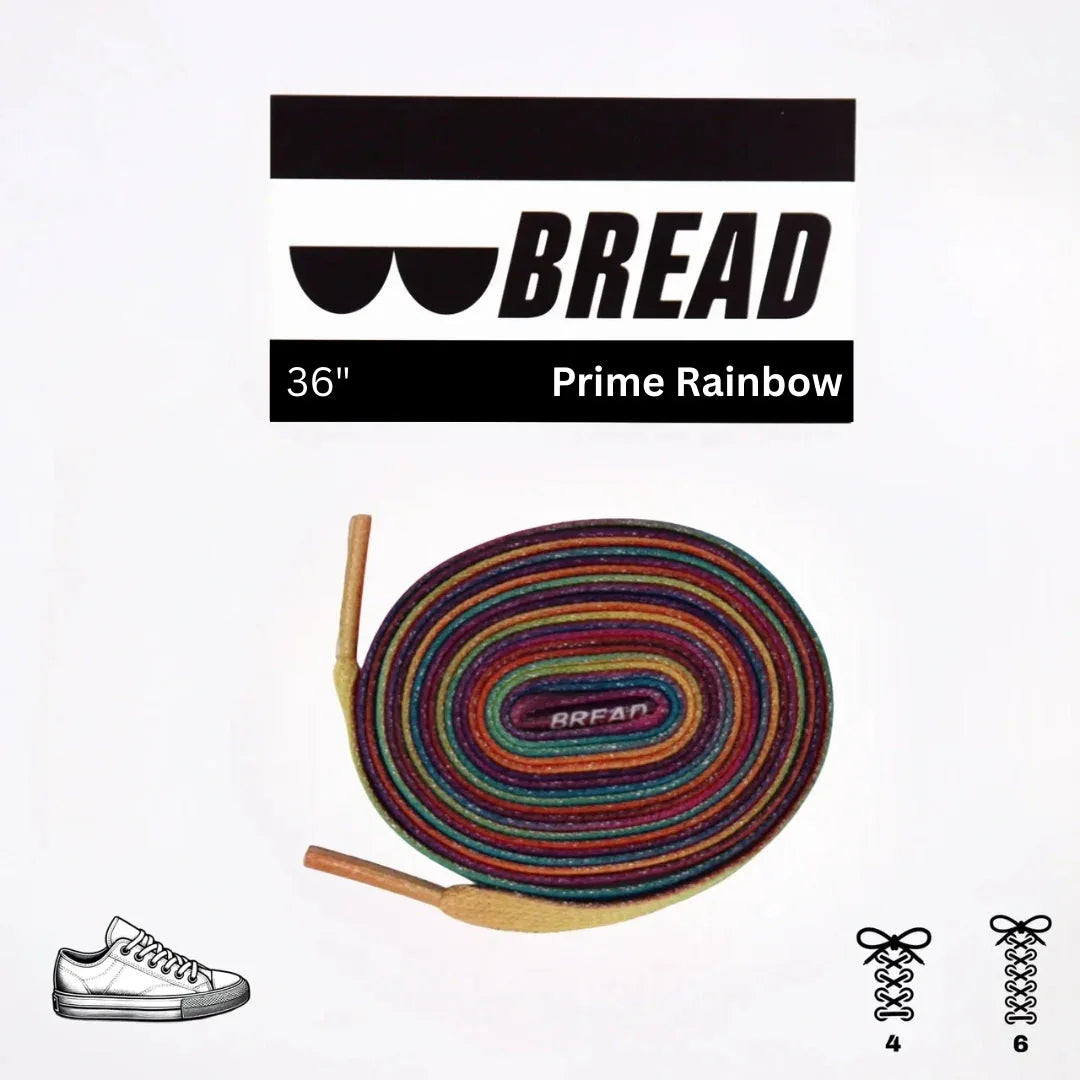 Sparkly Prime Rainbow Elastic Shoelaces - Puppy's Aesthetics