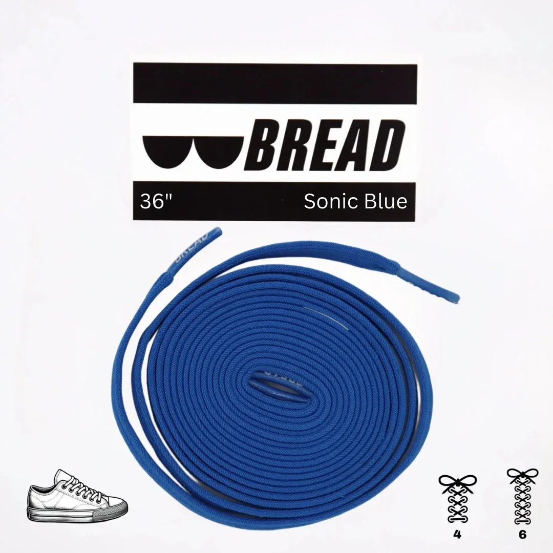 Bold Sonic Blue Elastic Shoelaces - Puppy's Aesthetics