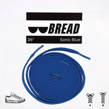 Bold Sonic Blue Elastic Shoelaces - Puppy's Aesthetics
