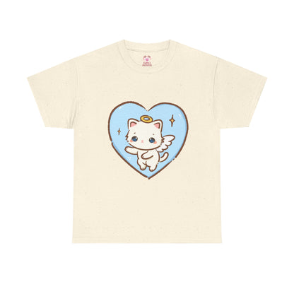 Adorable Angel Kitty Play Tee - Puppy's Aesthetics