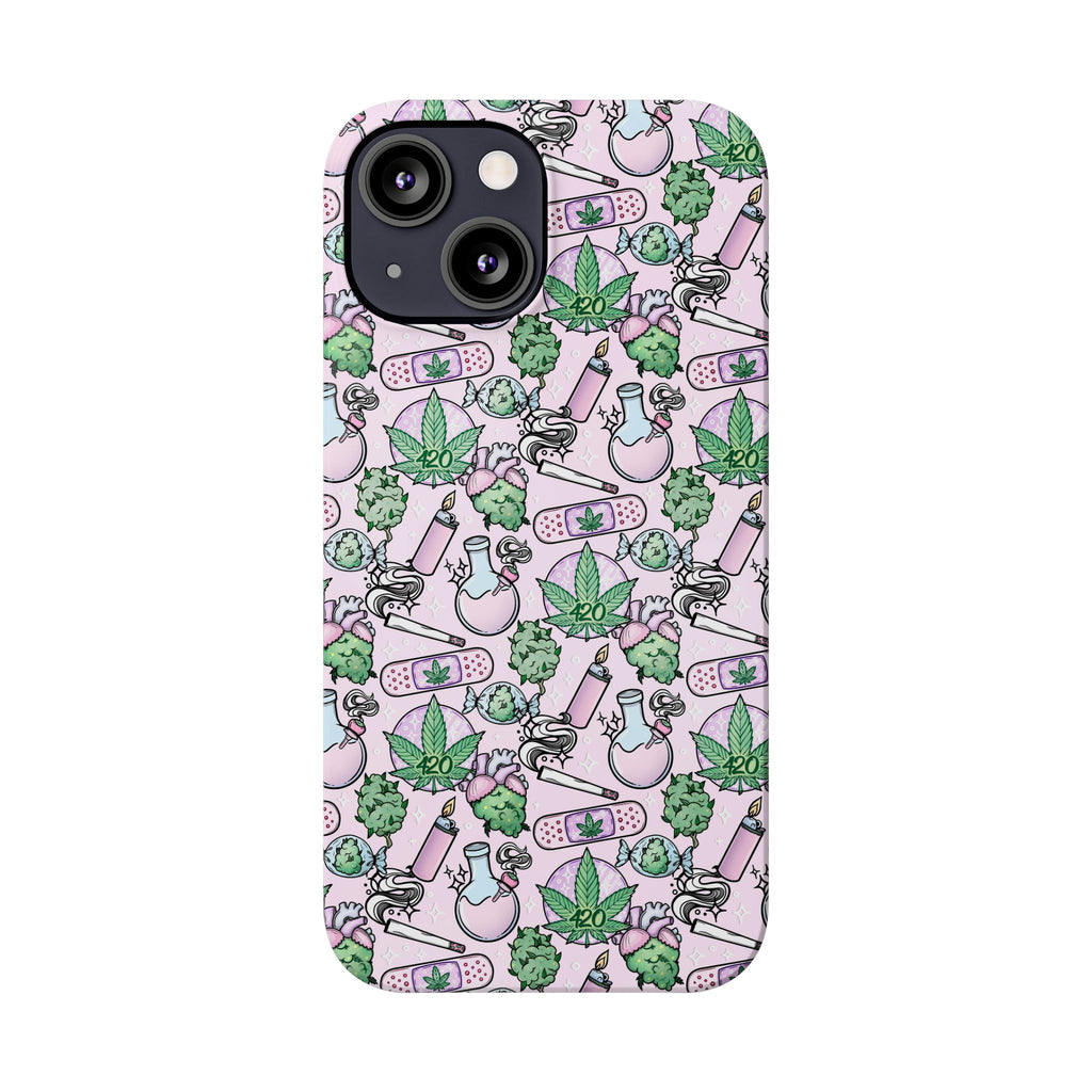 Cute Cannabis iPhone Slim Case