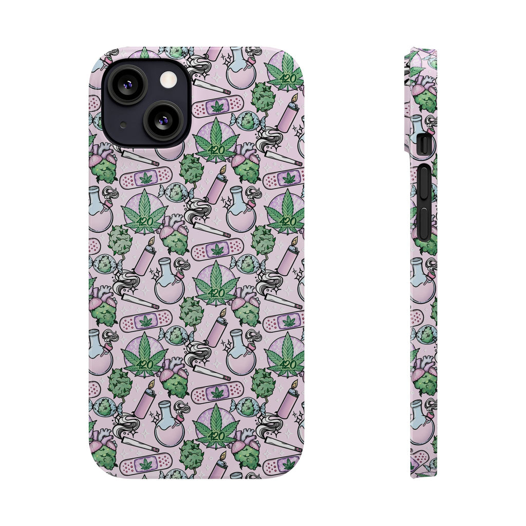 Cute Cannabis iPhone Slim Case