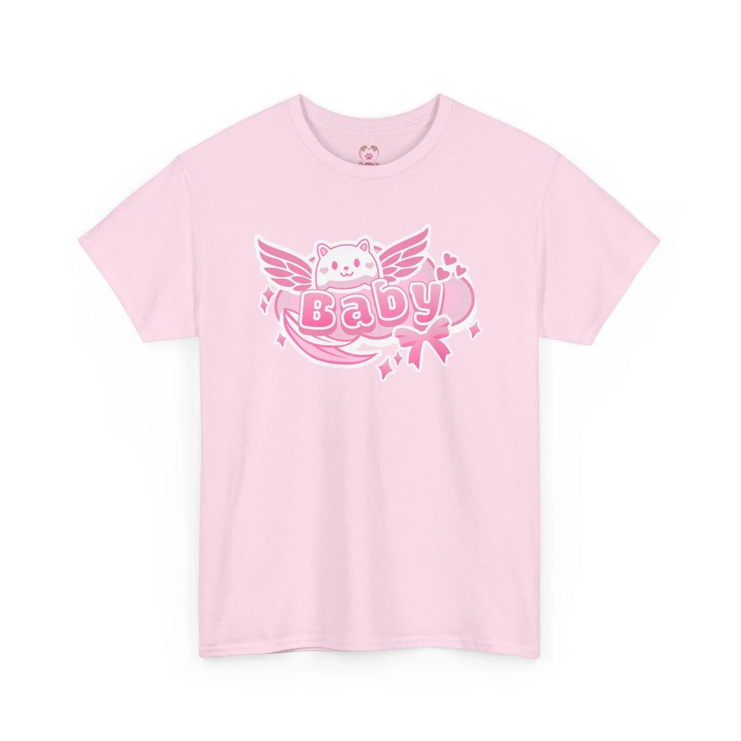 Soft Baby Pink Wings Play Tee - Puppy's Aesthetics