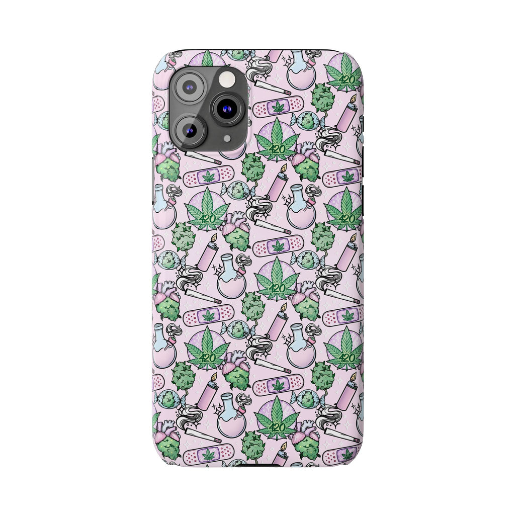 Cute Cannabis iPhone Slim Case