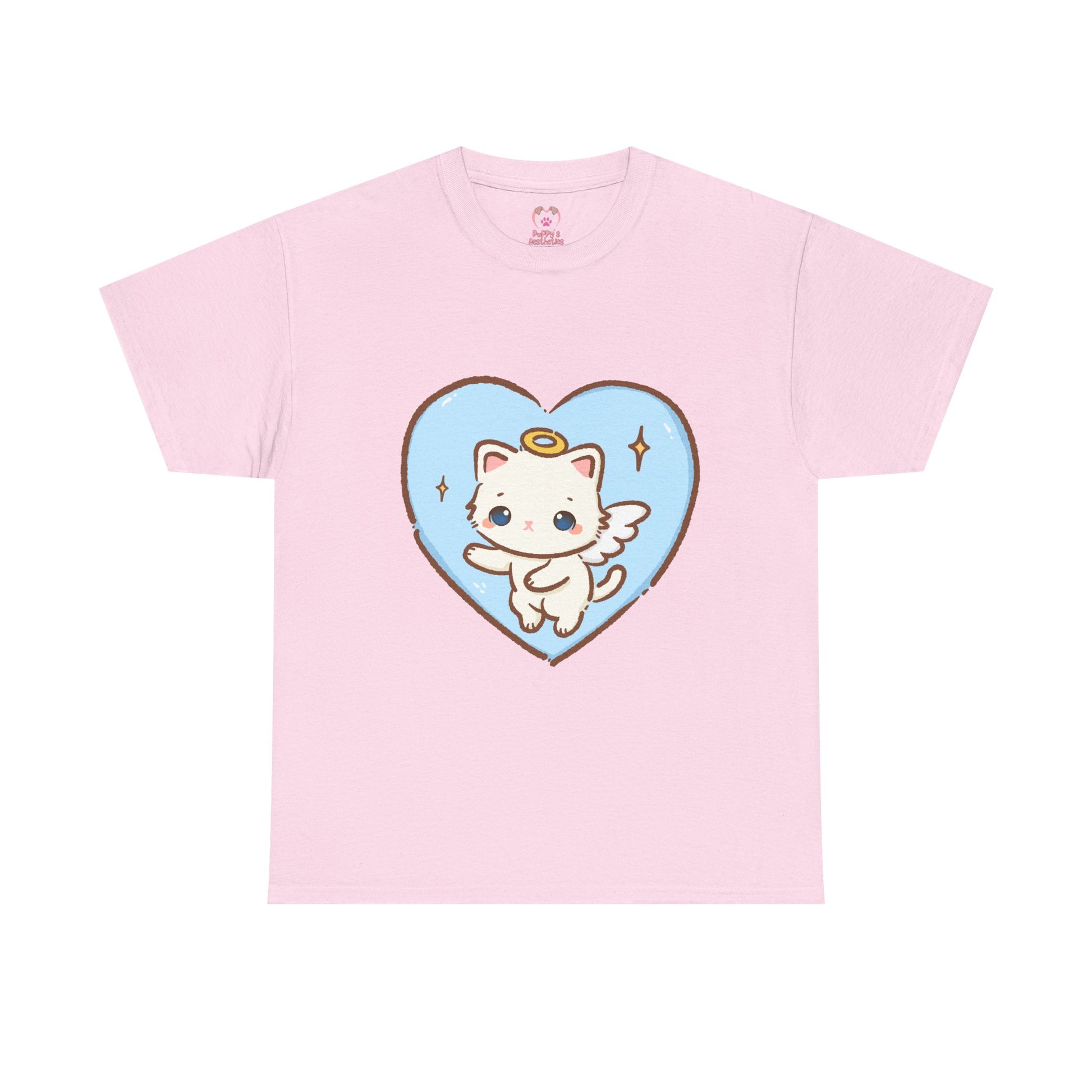 Adorable Angel Kitty Play Tee - Puppy's Aesthetics