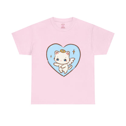 Adorable Angel Kitty Play Tee - Puppy's Aesthetics