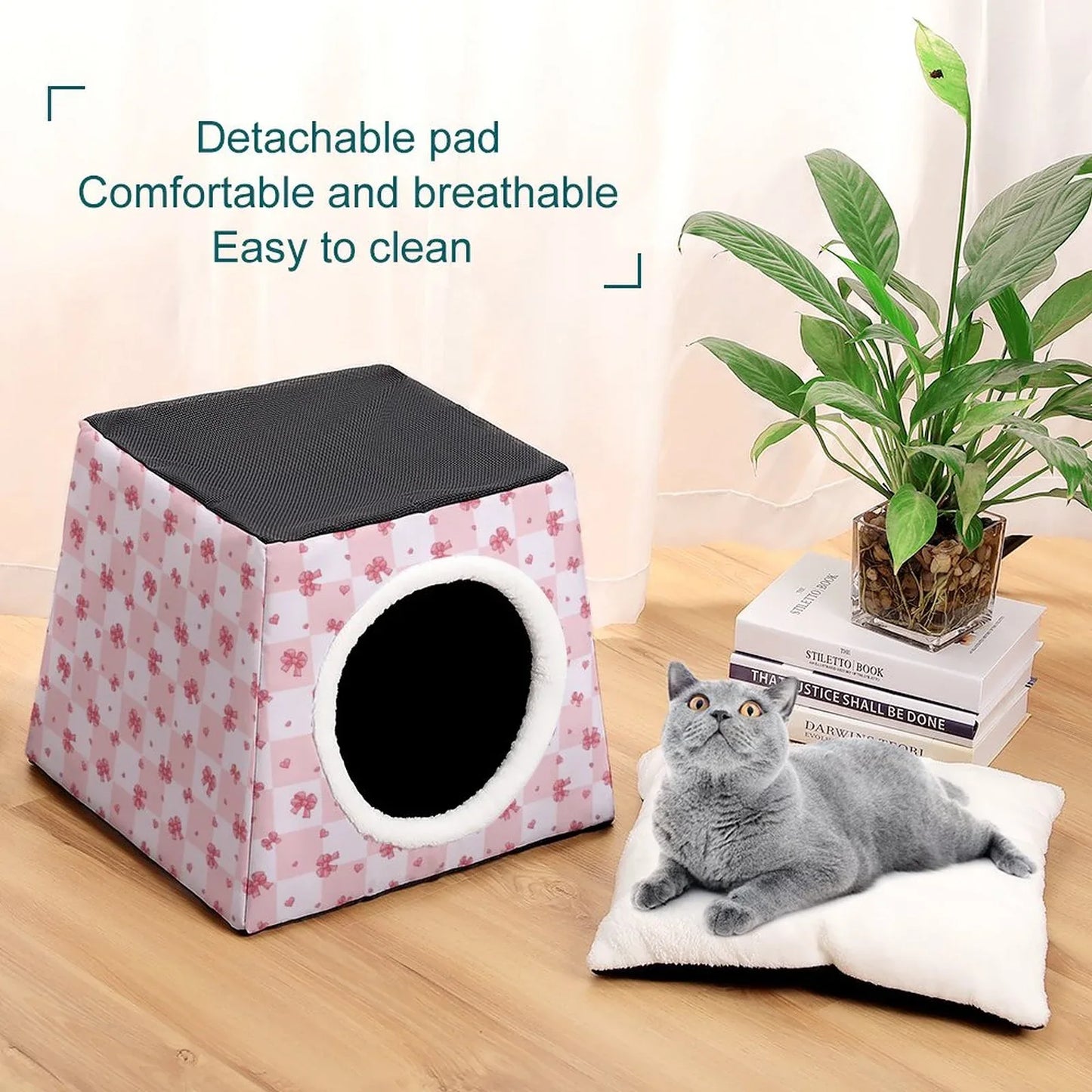 Soft Bow Baby Pet Hideaway - Puppy's Aesthetics
