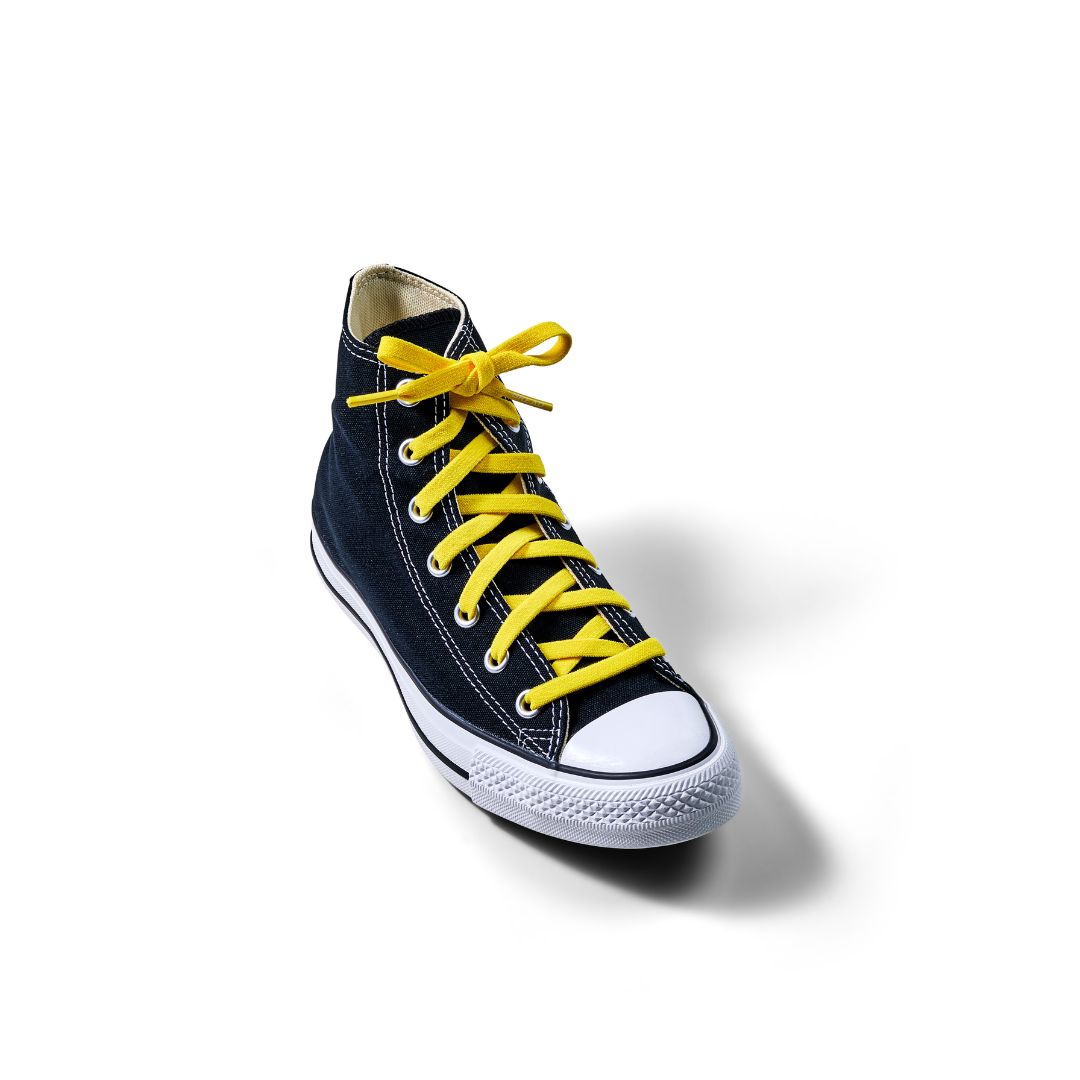 Bright Corona Yellow Elastic Shoelaces - Puppy's Aesthetics