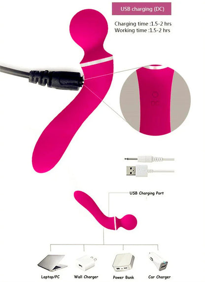Luna Vibe Rechargeable Wand - Puppy's Aesthetics