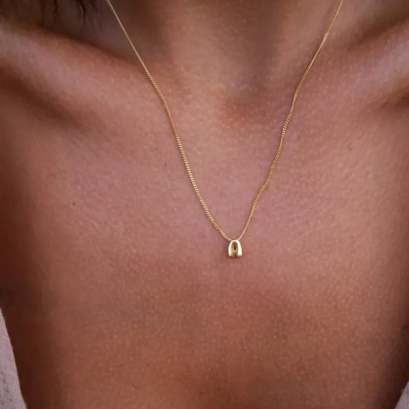 Bubble Love 3D Name Necklace