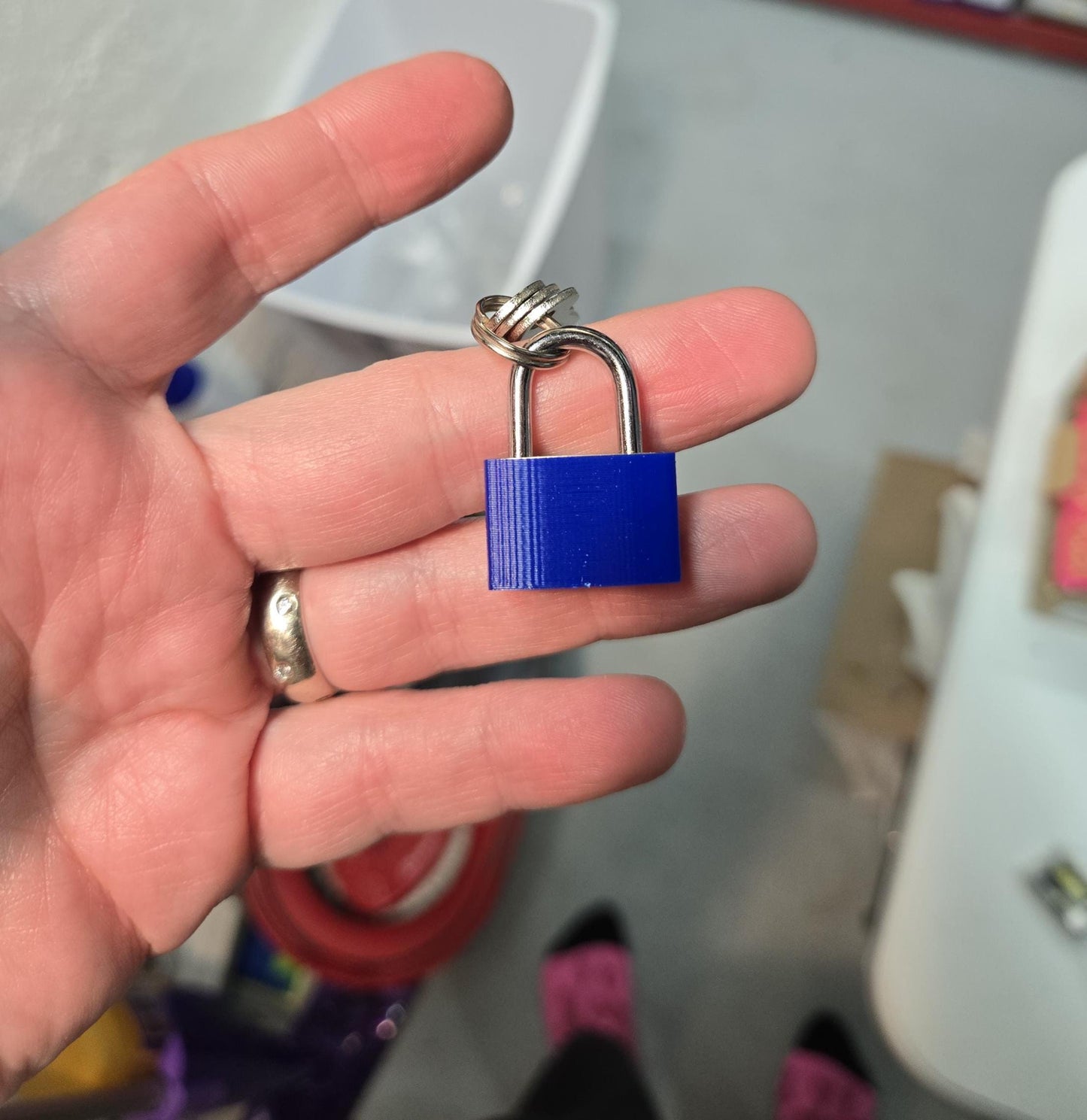 Small Lock & Cover – Custom Kink Collar Lock, Keyed Alike Options, Glow & Pride Styles