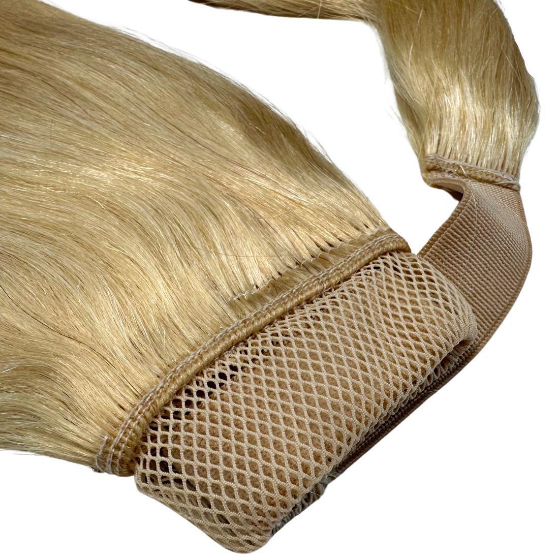 Bleach Blonde Human Hair Ponytail