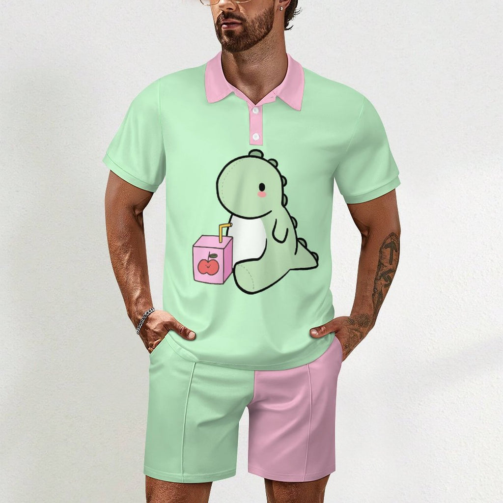 Sippin Saurus Plushie Shorties Set - Puppy's Aesthetics