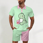 Sippin Saurus Plushie Shorties Set - Puppy's Aesthetics