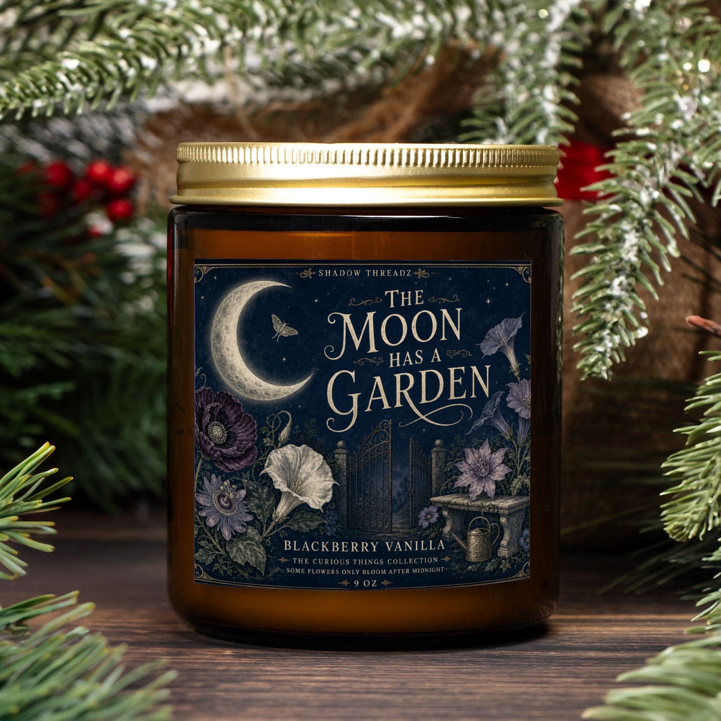 The Moon Has a Garden Candle 9oz