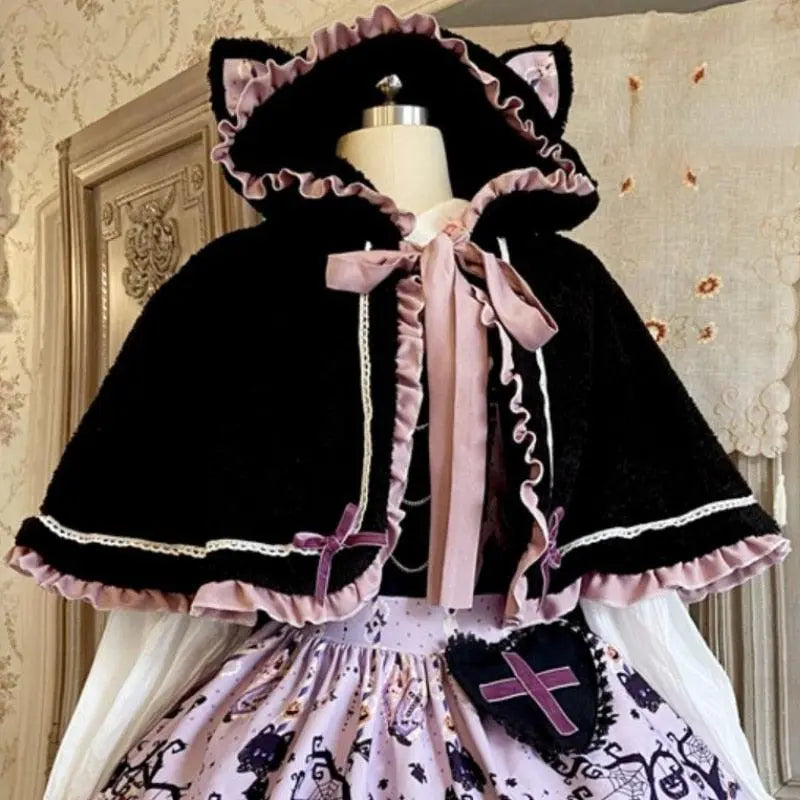 Victorian Pastel Goth Lolita Dress A Only Cloak One Size