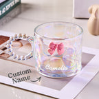 Personalized Coquette Bow Cup - Puppy's Aesthetics
