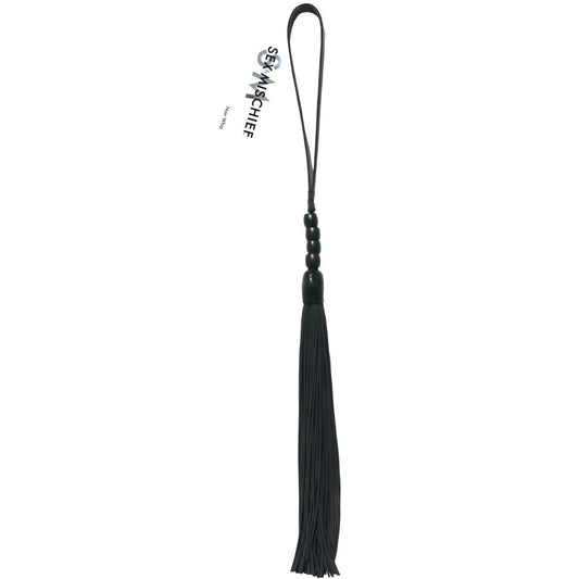 Sportsheets Sex & Mischief Noir Whip 16 " Beaded Flogger