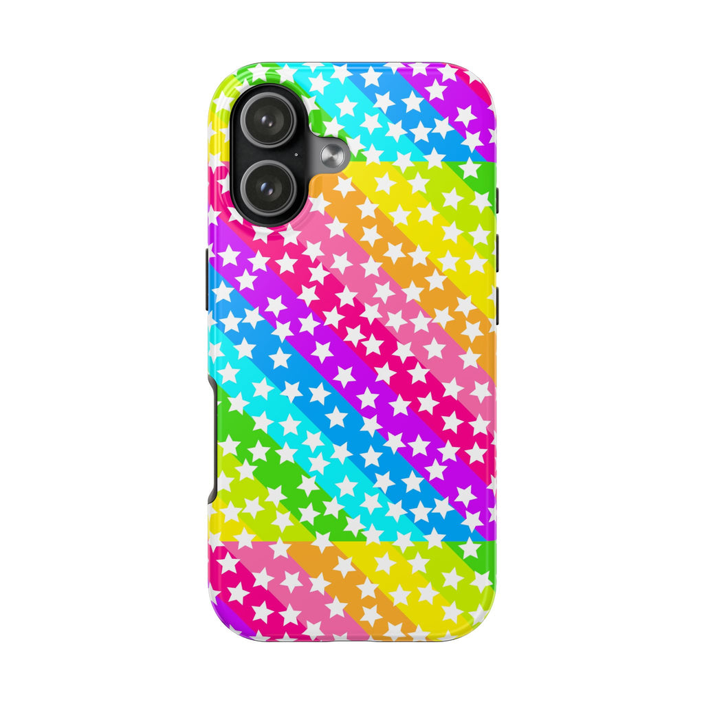 Starry Sprinkle Rainbow Tough iPhone Case