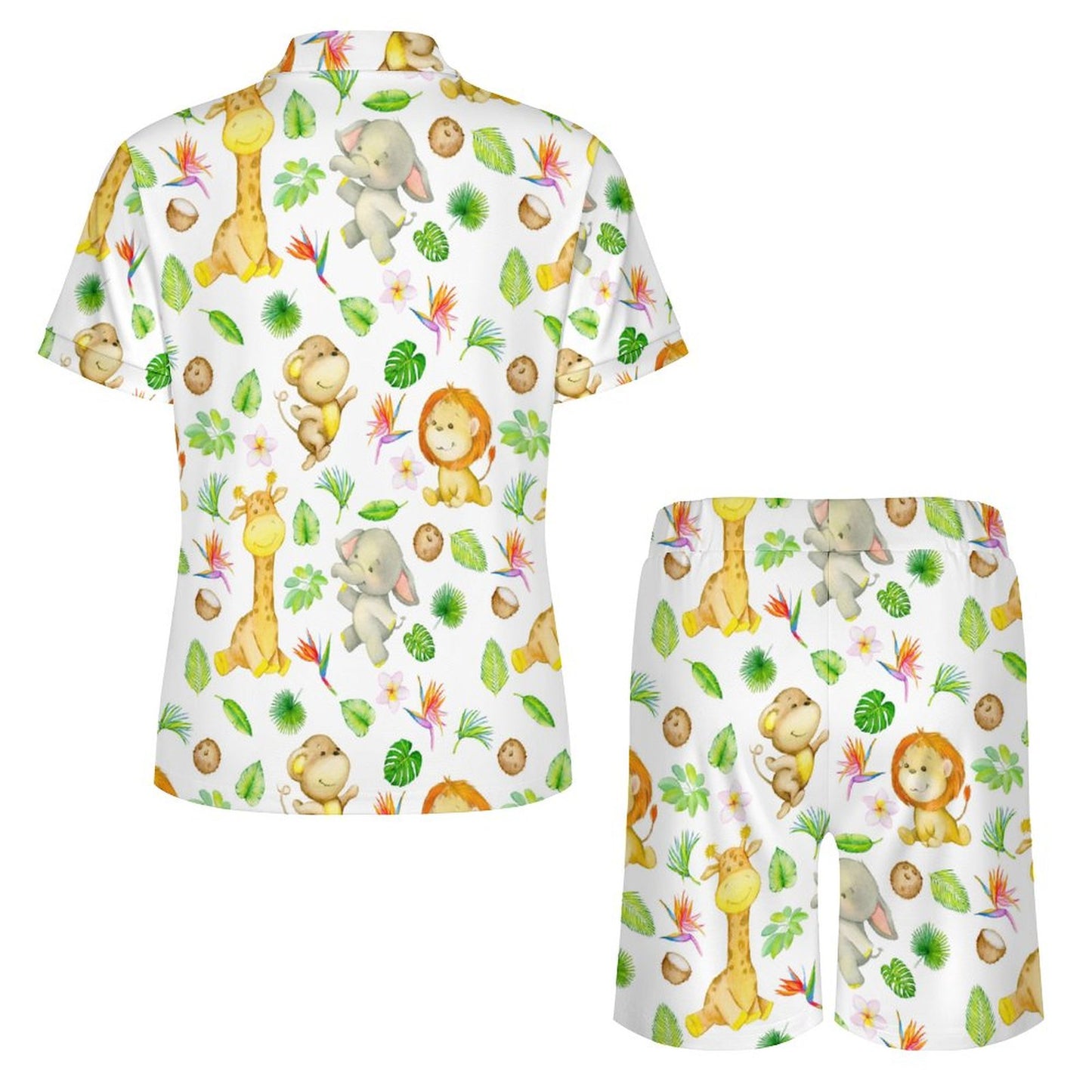 Safari Critters Polo Shorties Set