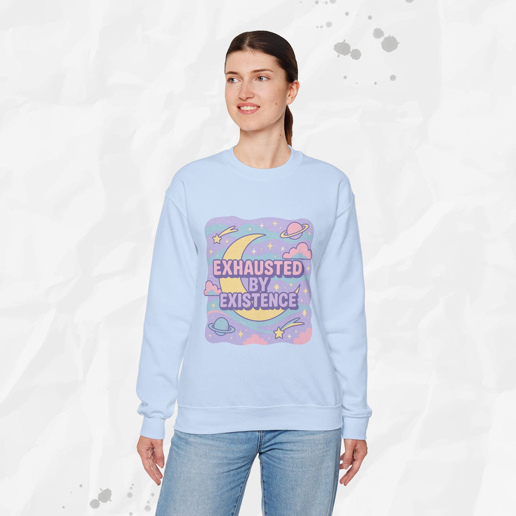 Exhausted by Existence Crew Sweater (Colors)