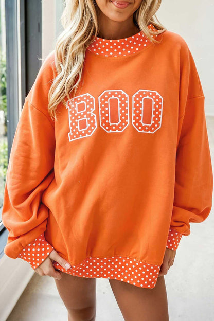 Polka Boo Oversized Sweatshirt