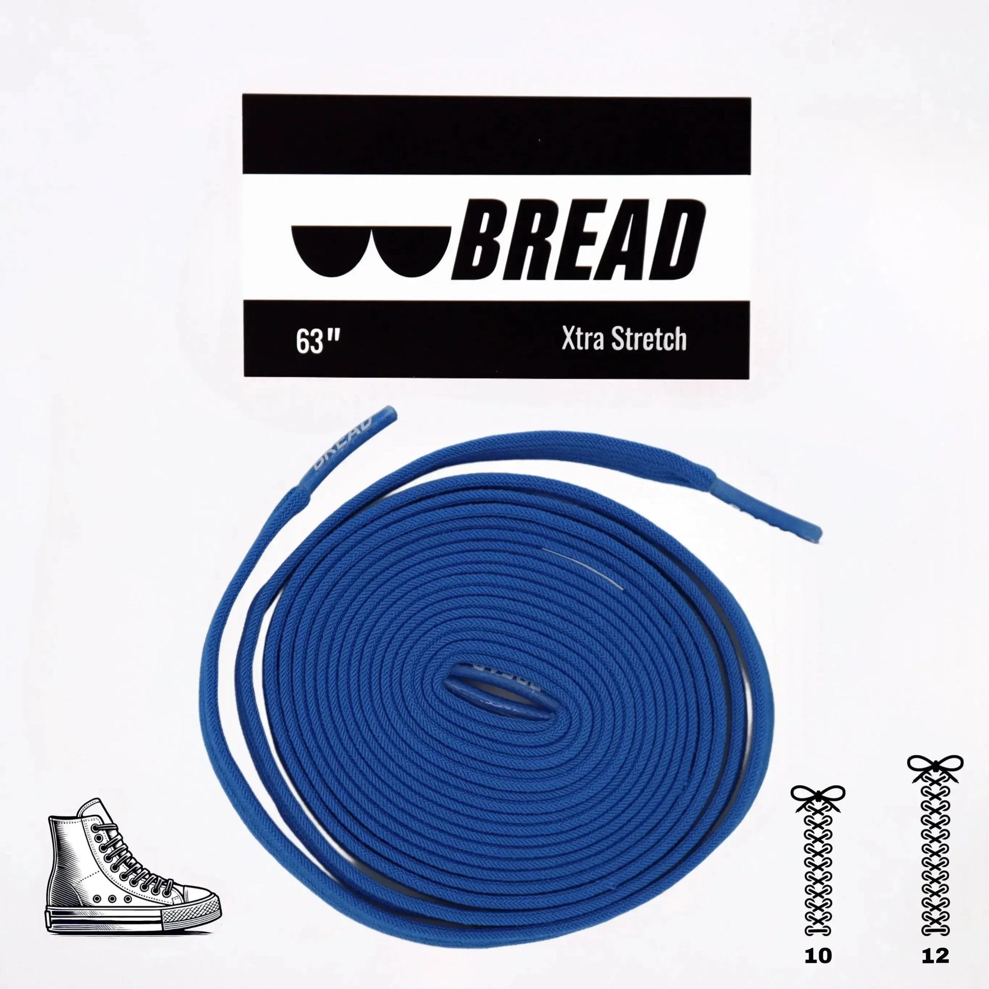 Bold Sonic Blue Elastic Shoelaces - Puppy's Aesthetics