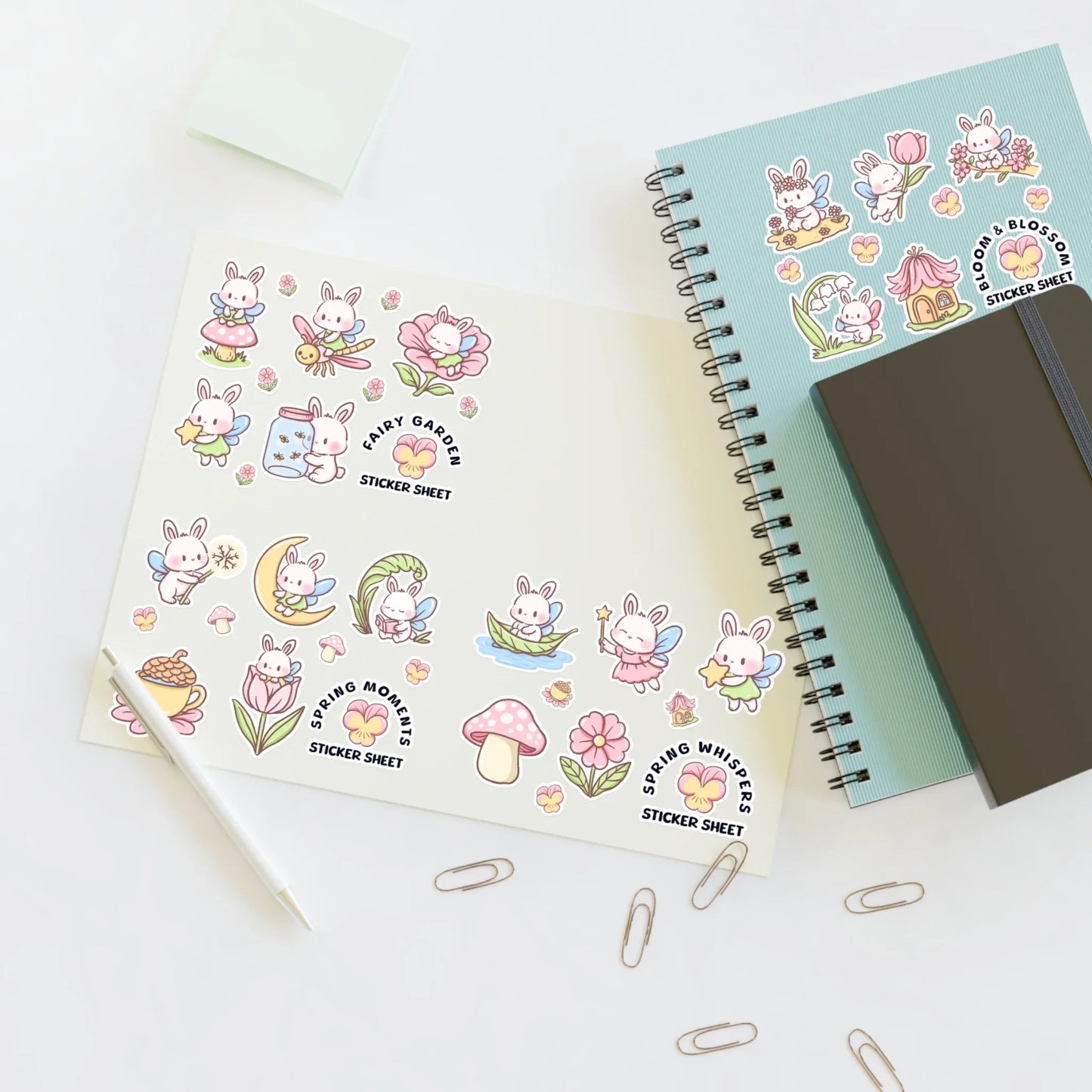 Spring Garden Sticker Sheet - Puppy's Aesthetics
