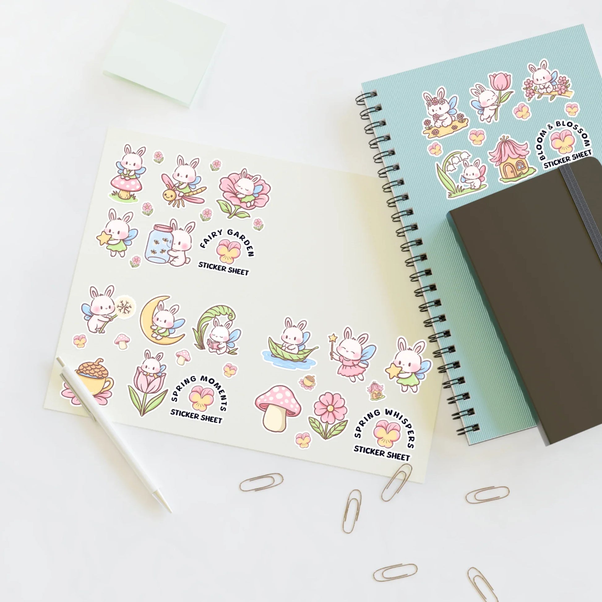 Spring Garden Sticker Sheet - Puppy's Aesthetics