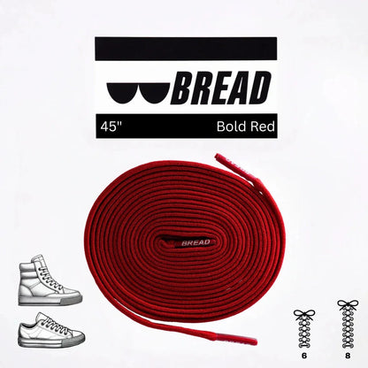 Cherry Bold Red Elastic Shoelaces - Puppy's Aesthetics