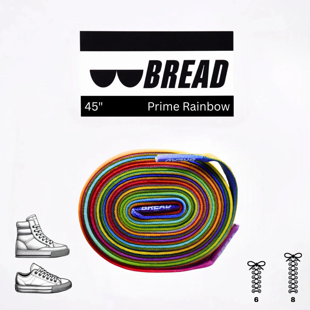 Sparkly Prime Rainbow Elastic Shoelaces - Puppy's Aesthetics
