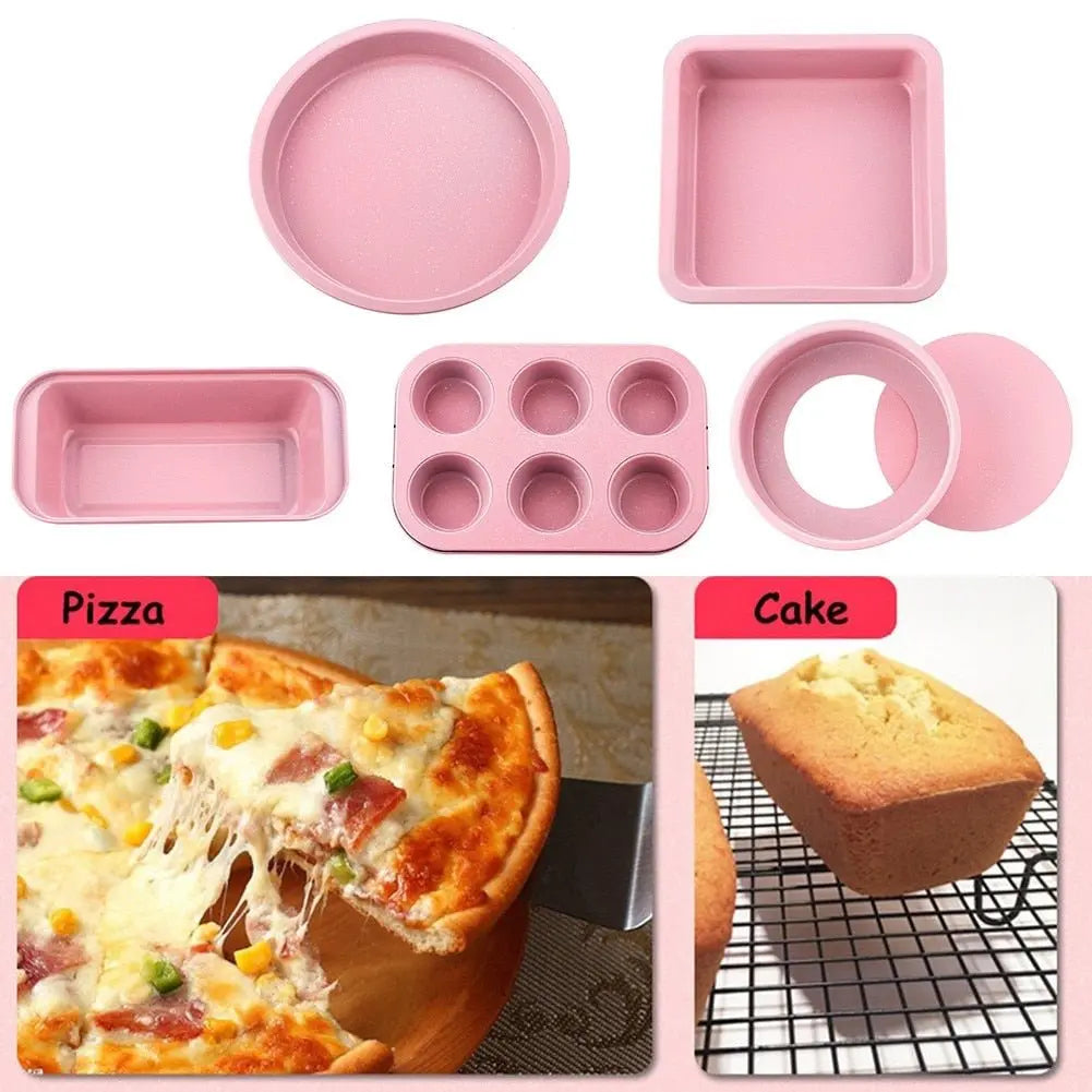 Pink Non-Stick Carbon Steel Baking Pan