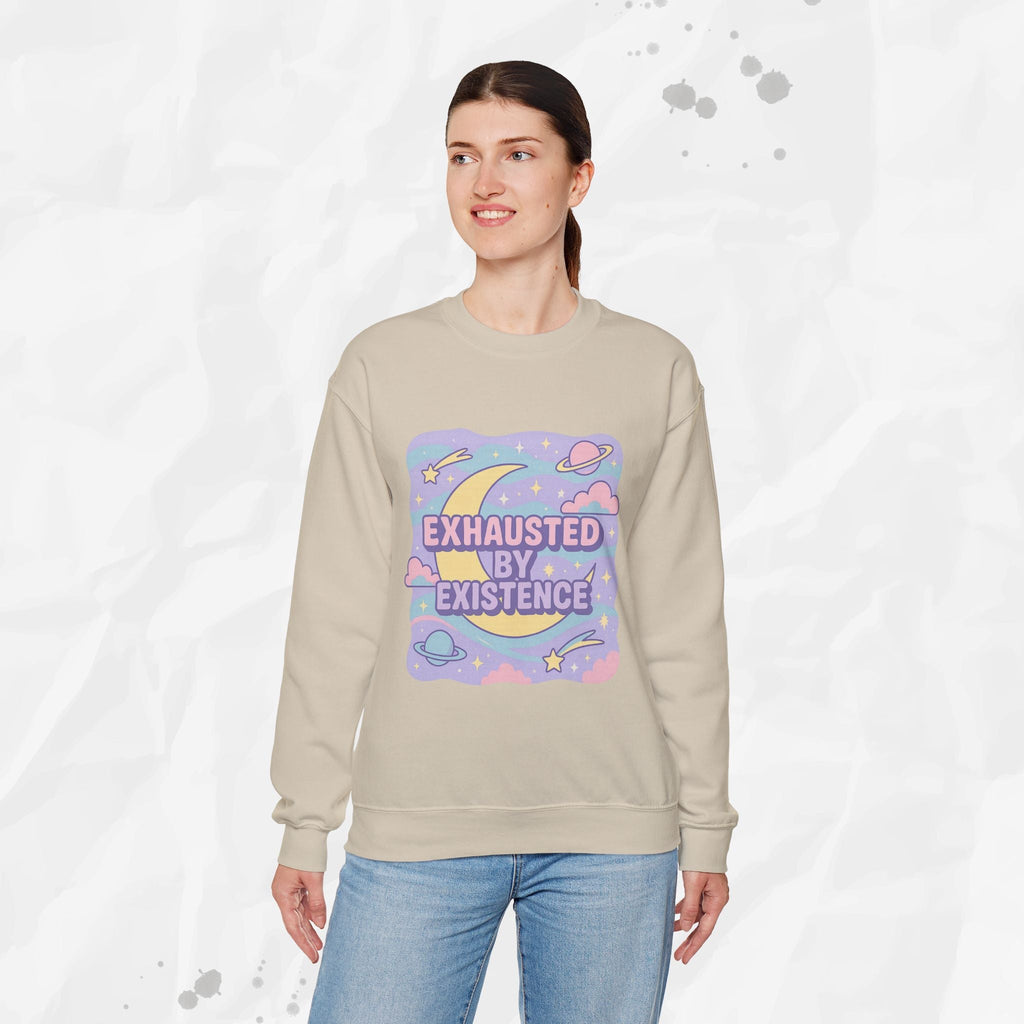 Exhausted by Existence Crew Sweater (Colors)