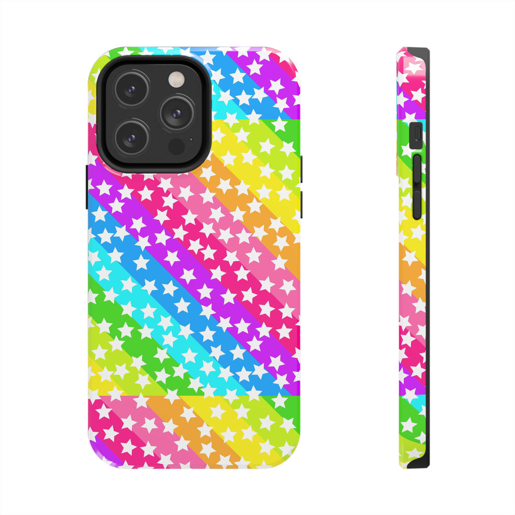 Starry Sprinkle Rainbow Tough iPhone Case