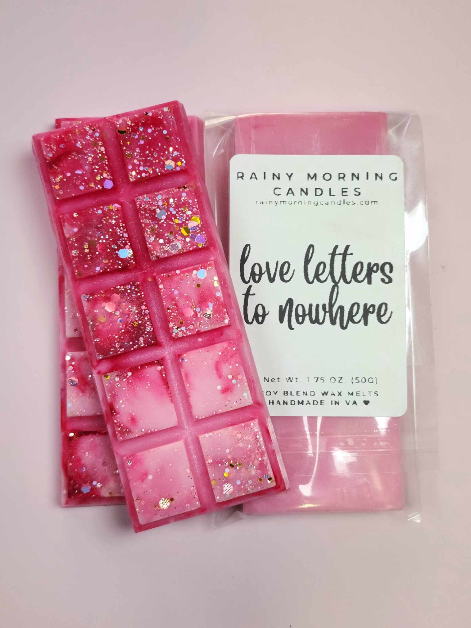 Love Letters to Nowhere | Pink Sugar Wax Melts