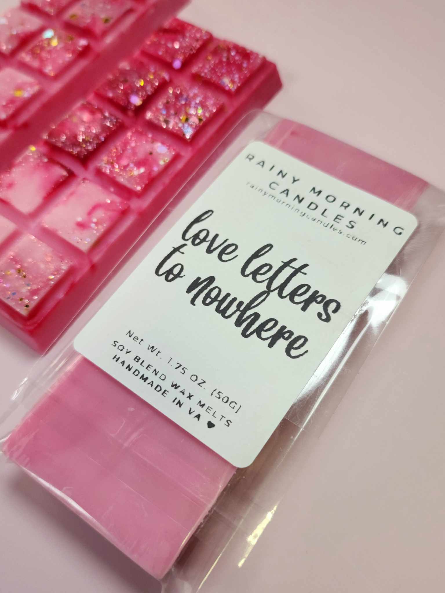 Love Letters to Nowhere | Pink Sugar Wax Melts