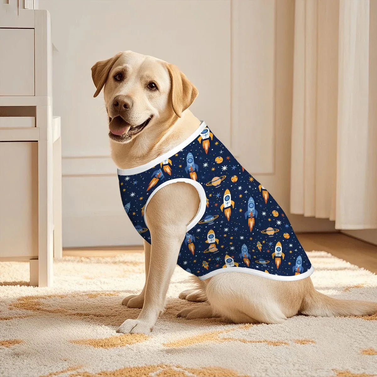 Cosmic Rocket Cotton Tank - Puppy's Aesthetics