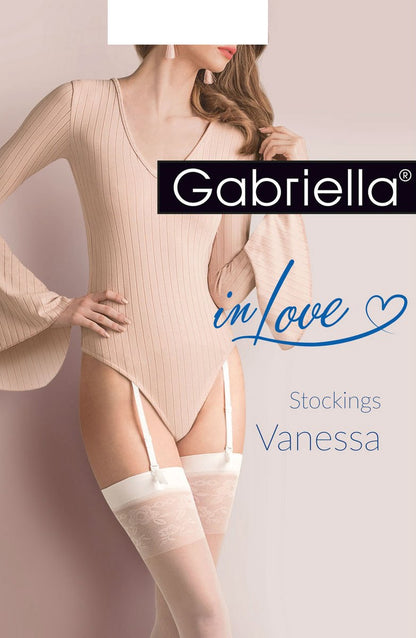 Vanessa Transparent Stockings (White)