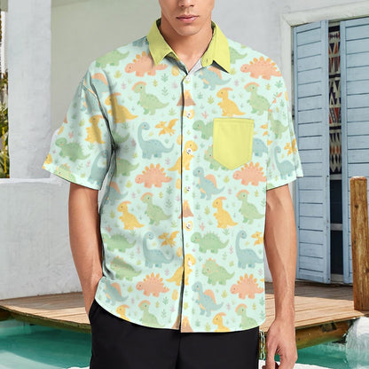 Dino Dreamland Short Sleeve Button Play Shirt