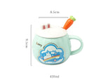 Bunny Brew Ceramic Mug – With Carrot Lid