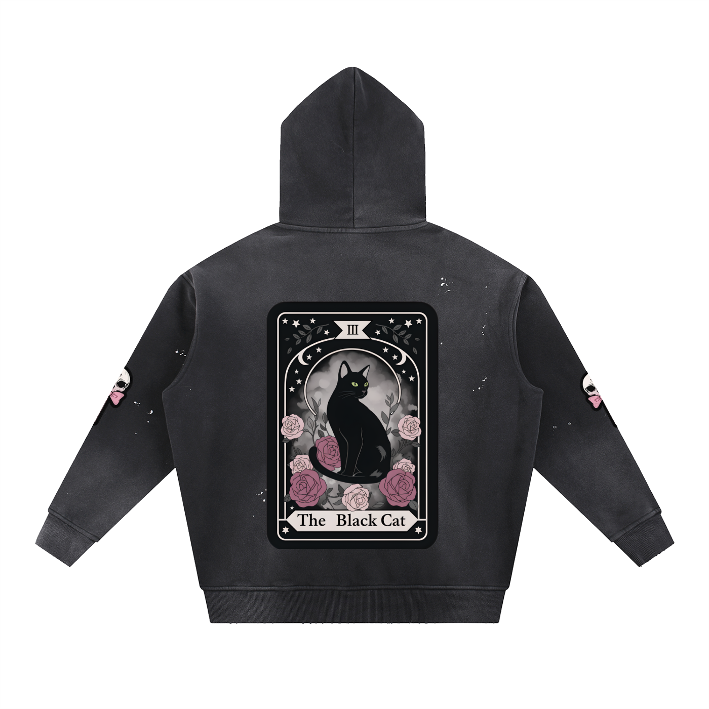 Goth Queen Frayed Fleece Hoodie