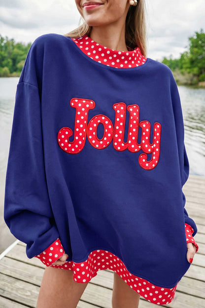 Polka Boo Oversized Sweatshirt