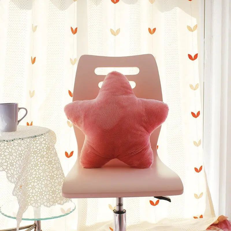 Soft Star Pillow Plushie Pink 40x40