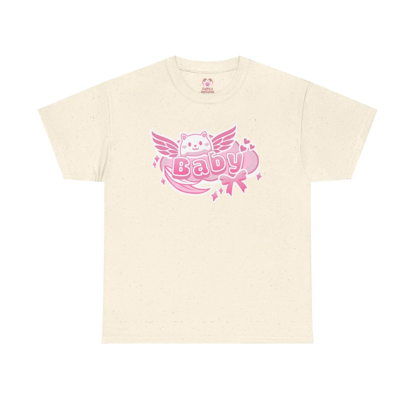 Soft Baby Pink Wings Play Tee - Puppy's Aesthetics