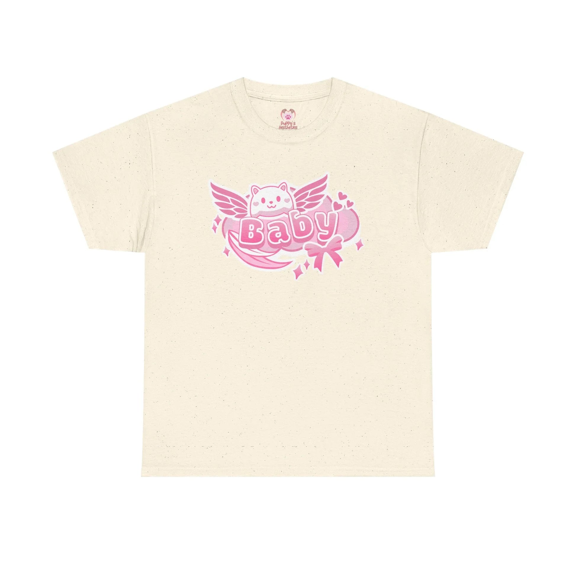 Soft Baby Pink Wings Play Tee - Puppy's Aesthetics