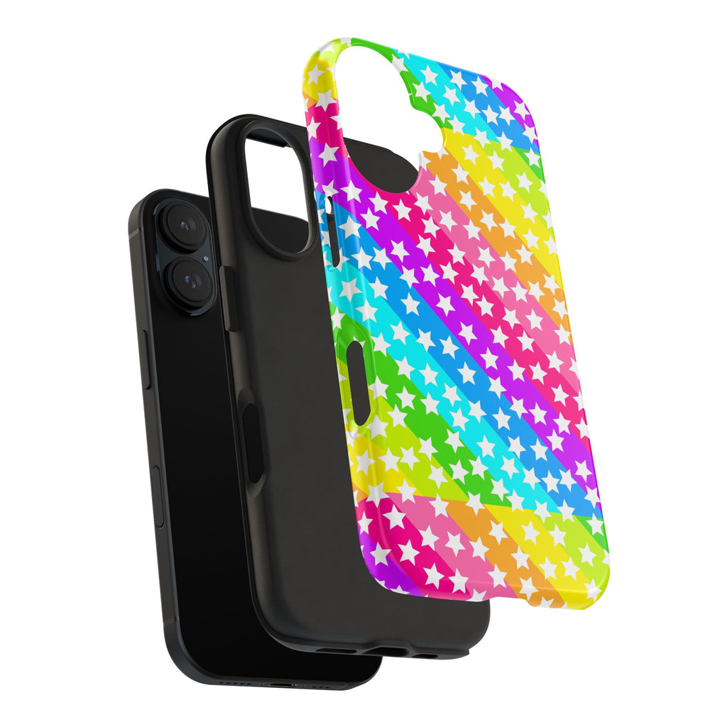 Starry Sprinkle Rainbow Tough iPhone Case