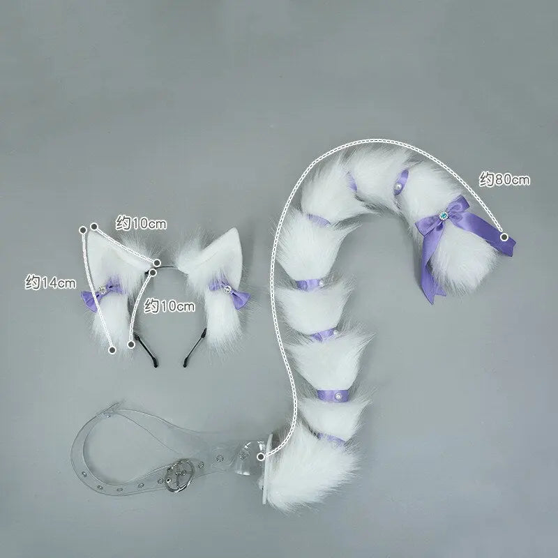 Plush Kitten Ears & Tail Set